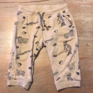 H&M 12-18 month animal sweatpants